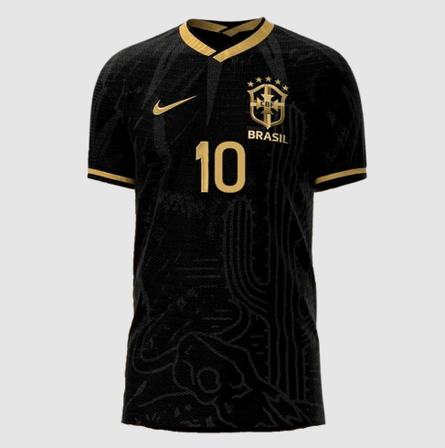 Camisa Seleção Brasil Fourth 2022 Nike - Preto - Conceito Nordeste