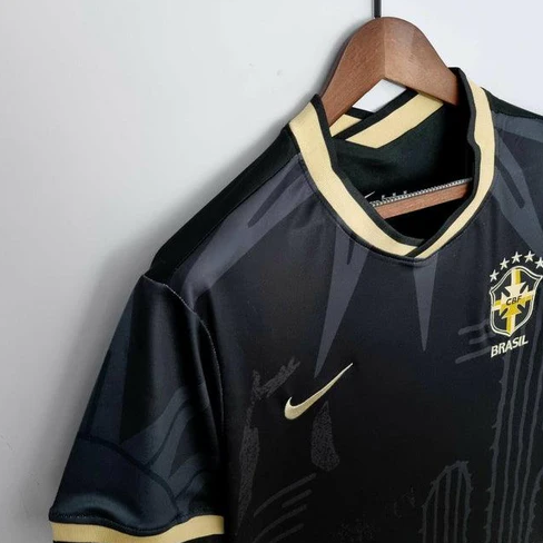 Camisa Seleção Brasil Fourth 2022 Nike - Preto - Conceito Nordeste